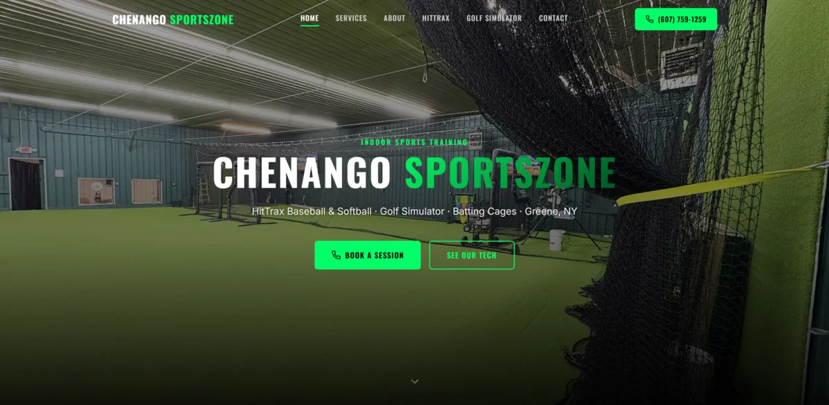 Chenango Sportszone website